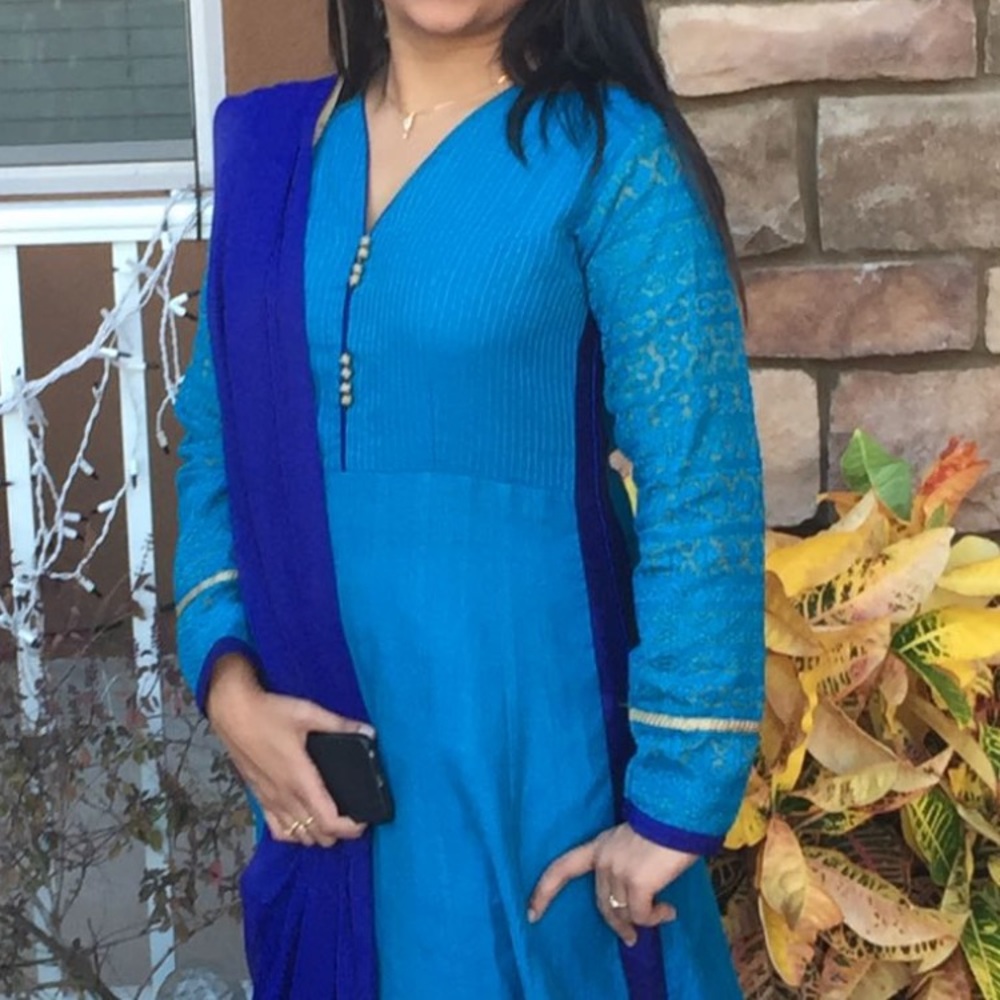 Cotton silk long gown!